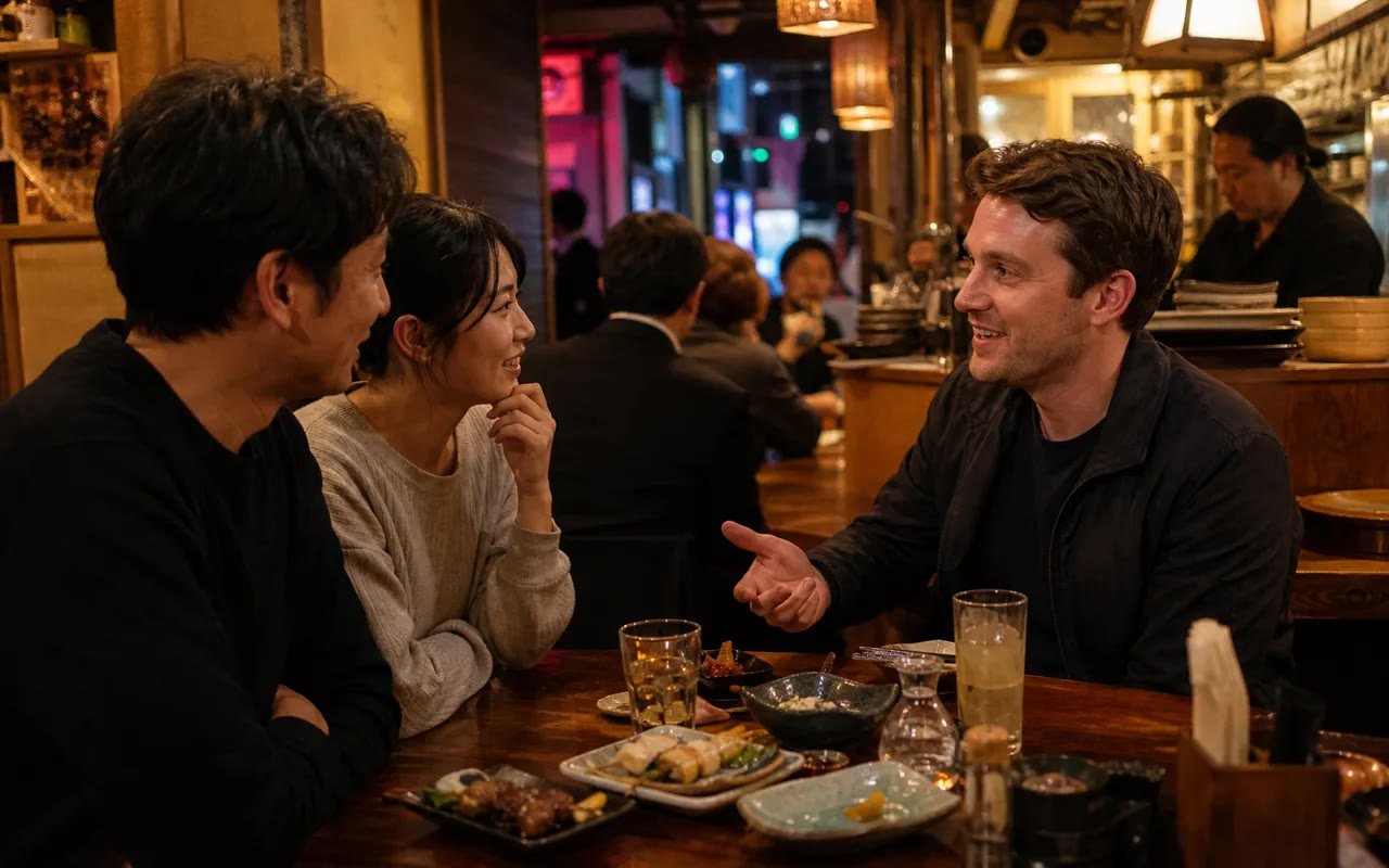 Thumbnail for Talking to strangers at an izakaya: friendly, awkward or rude?